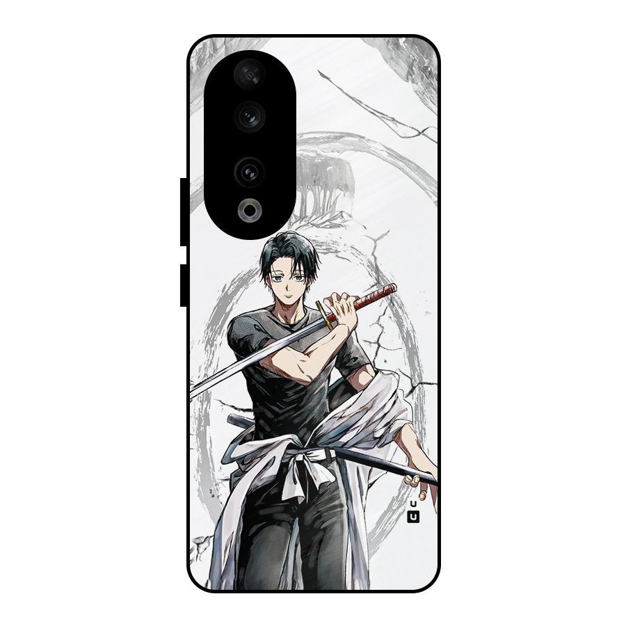 Yuta With Katana Metal Back Case for Honor 90