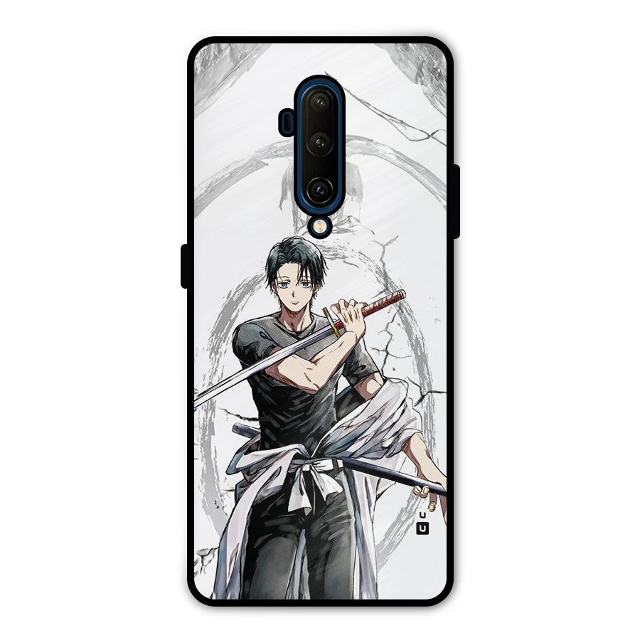 Yuta With Katana Metal Back Case for OnePlus 7T Pro