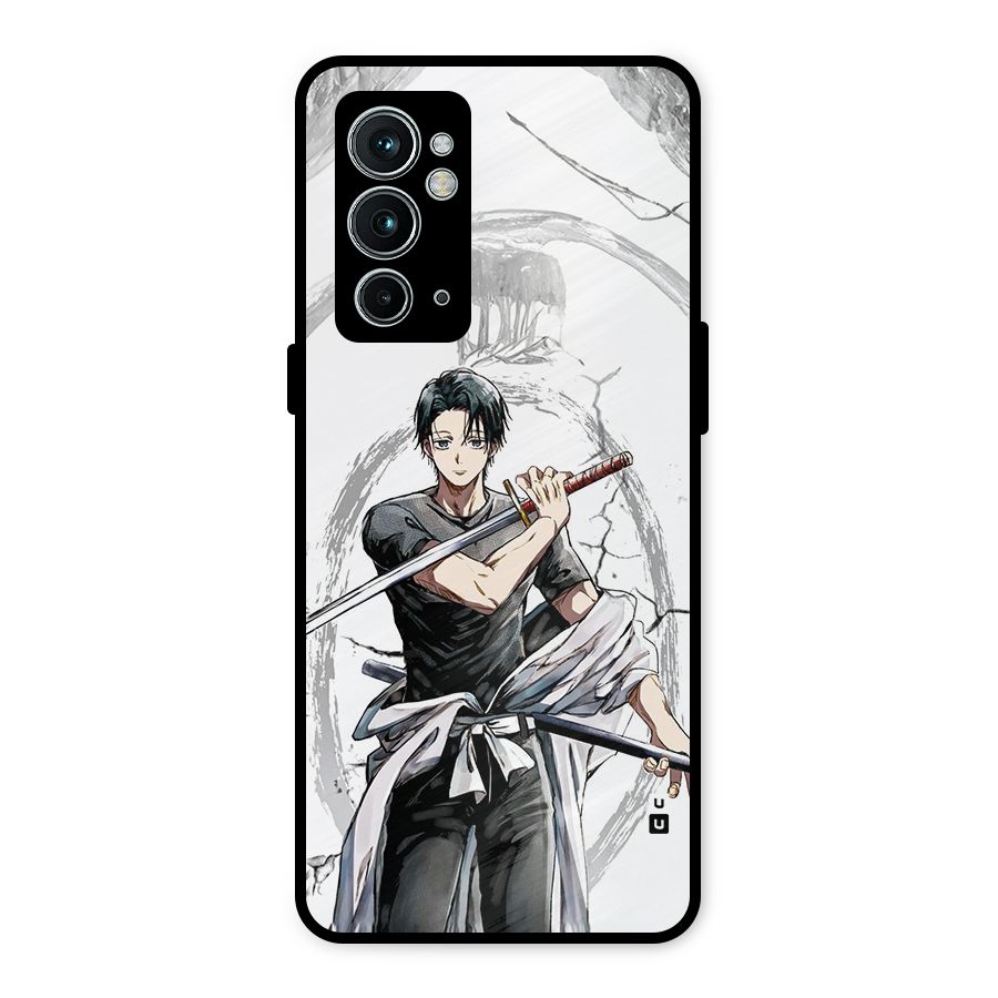 Yuta With Katana Metal Back Case for OnePlus 9RT 5G
