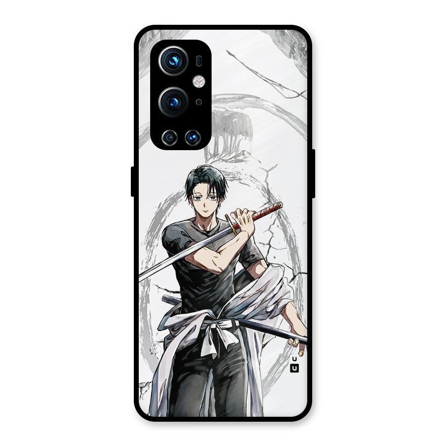 Yuta With Katana Metal Back Case for OnePlus 9 Pro