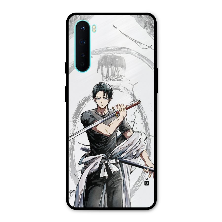 Yuta With Katana Metal Back Case for OnePlus Nord