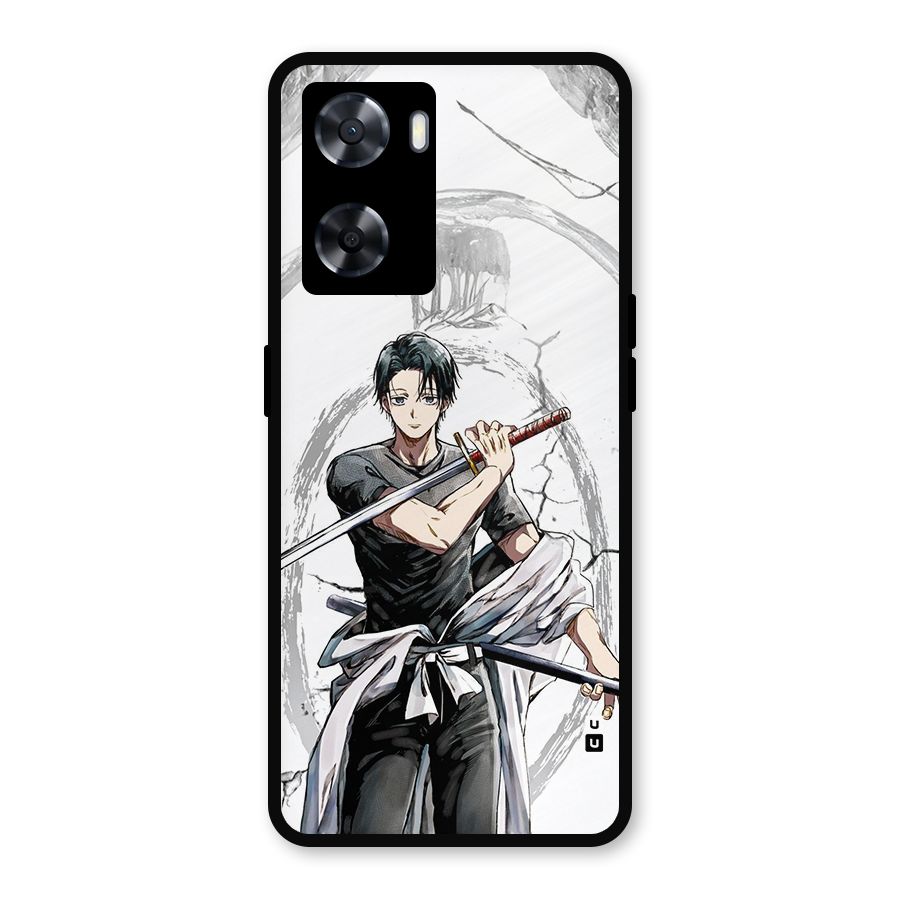 Yuta With Katana Metal Back Case for Oppo A57 2022