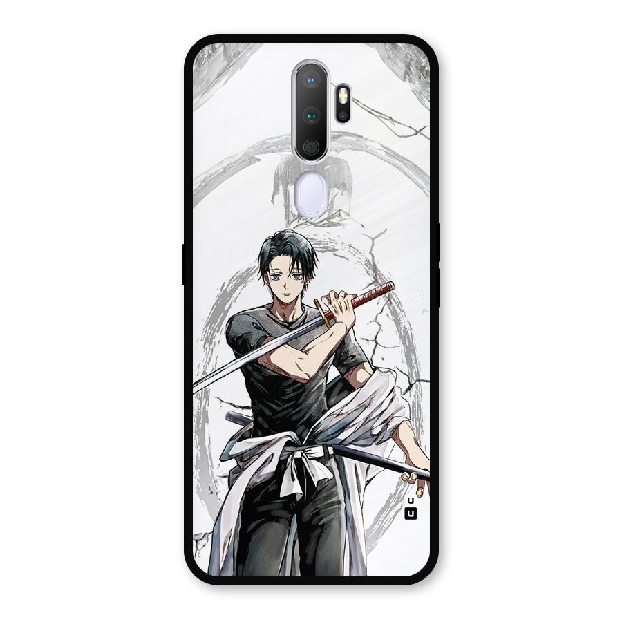 Yuta With Katana Metal Back Case for Oppo A5 (2020)
