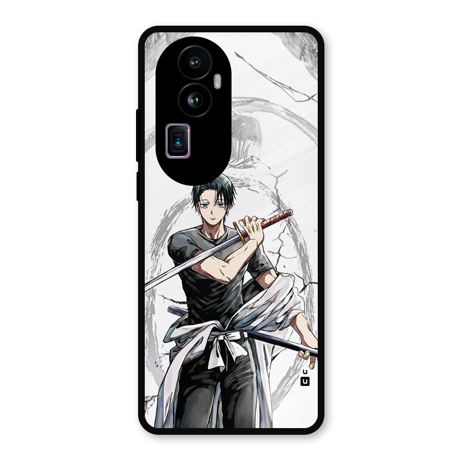 Yuta With Katana Metal Back Case for Oppo Reno10 Pro Plus