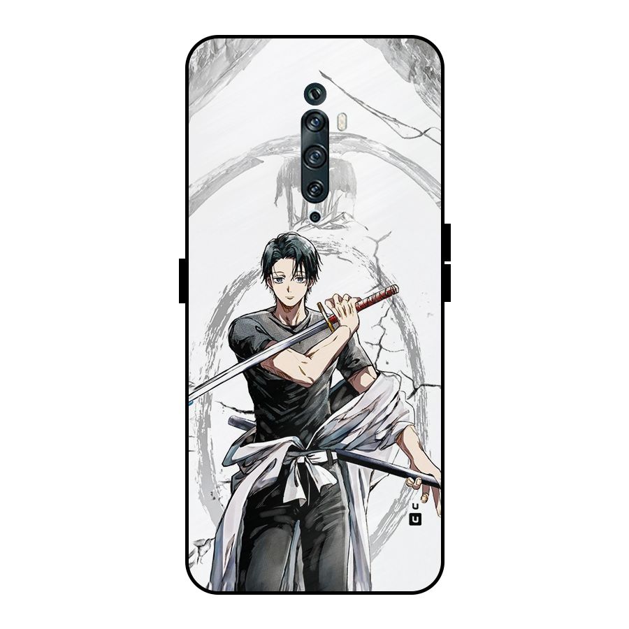 Yuta With Katana Metal Back Case for Oppo Reno2 Z
