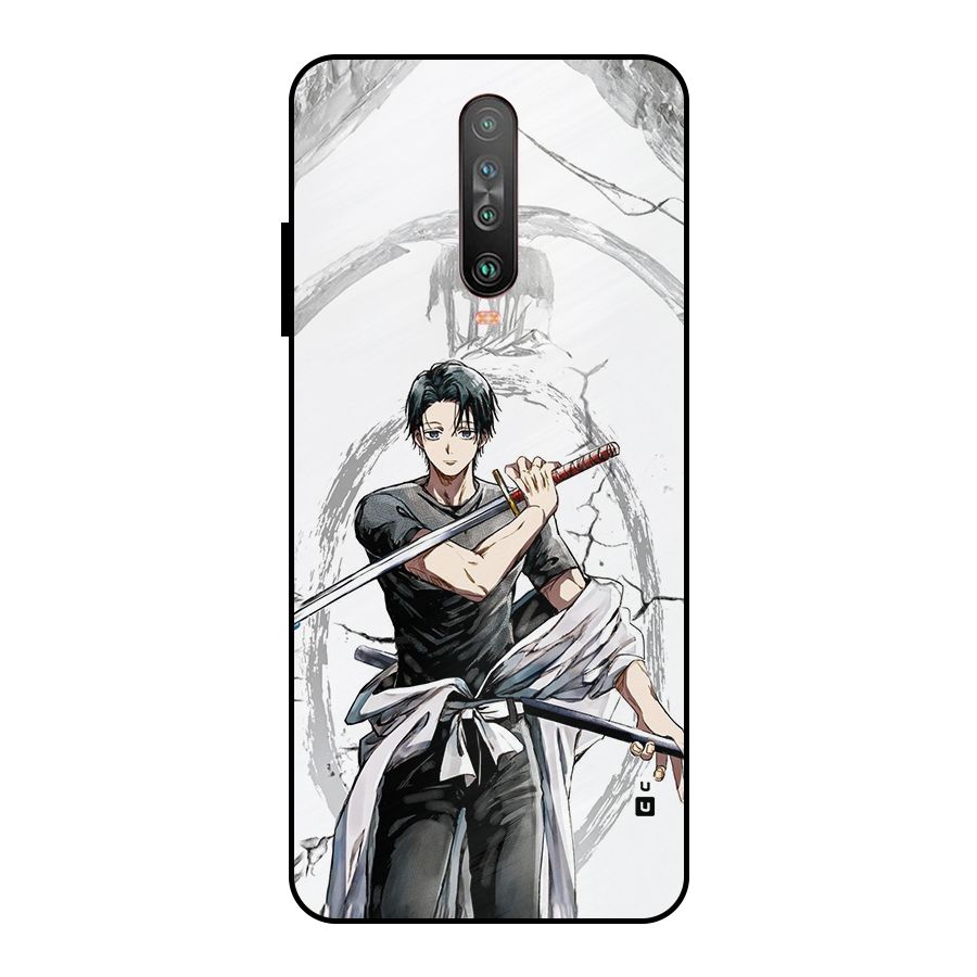 Yuta With Katana Metal Back Case for Poco X2