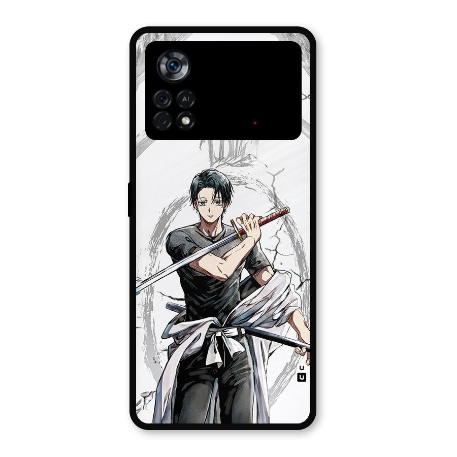 Yuta With Katana Metal Back Case for Poco X4 Pro 5G