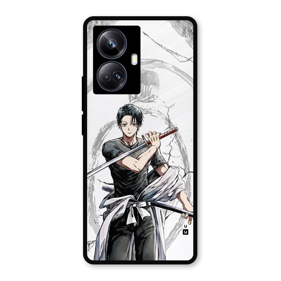 Yuta With Katana Metal Back Case for Realme 10 Pro Plus