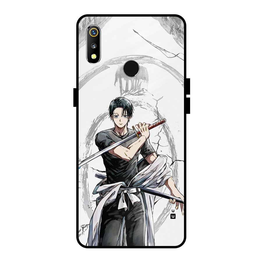 Yuta With Katana Metal Back Case for Realme 3i