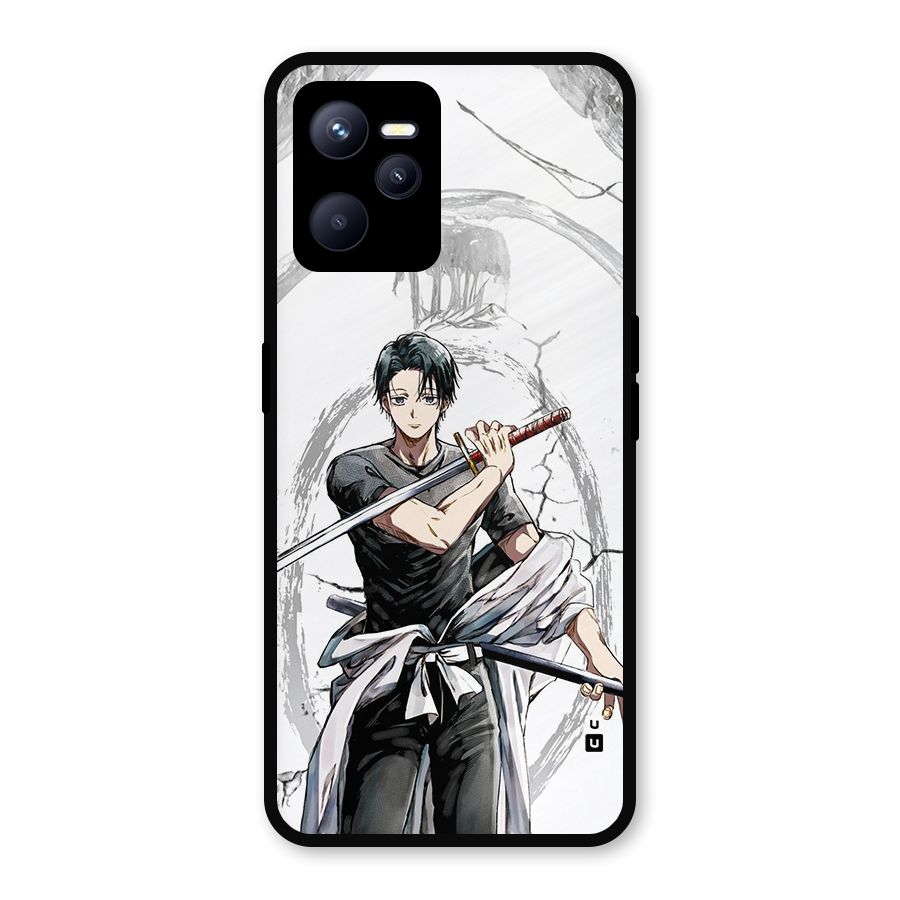 Yuta With Katana Metal Back Case for Realme C35