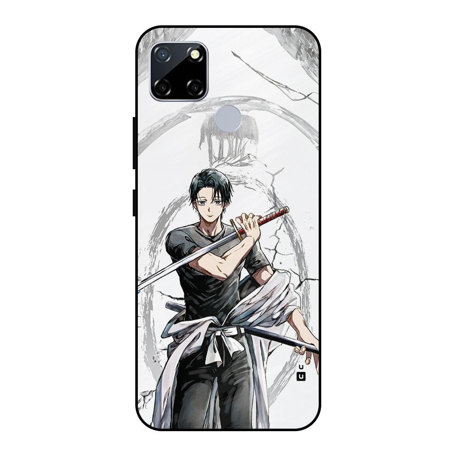 Yuta With Katana Metal Back Case for Realme Narzo 30A