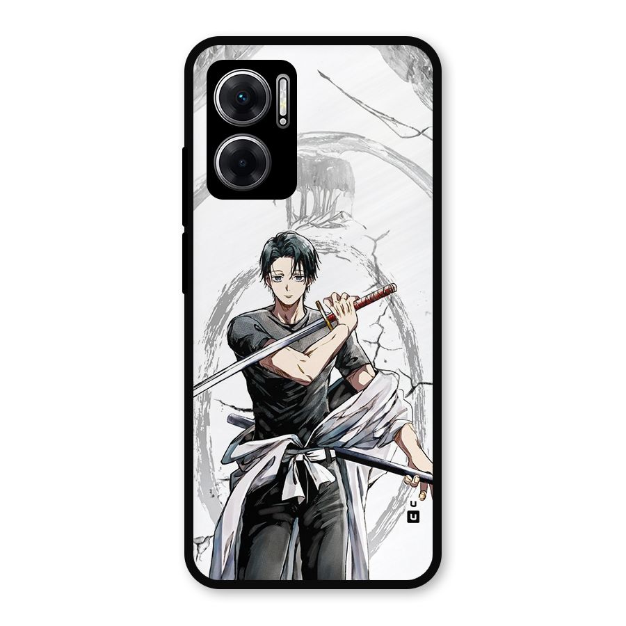 Yuta With Katana Metal Back Case for Redmi 11 Prime 5G