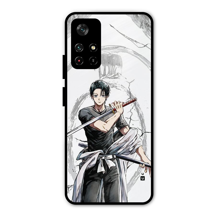 Yuta With Katana Metal Back Case for Redmi Note 11T 5G
