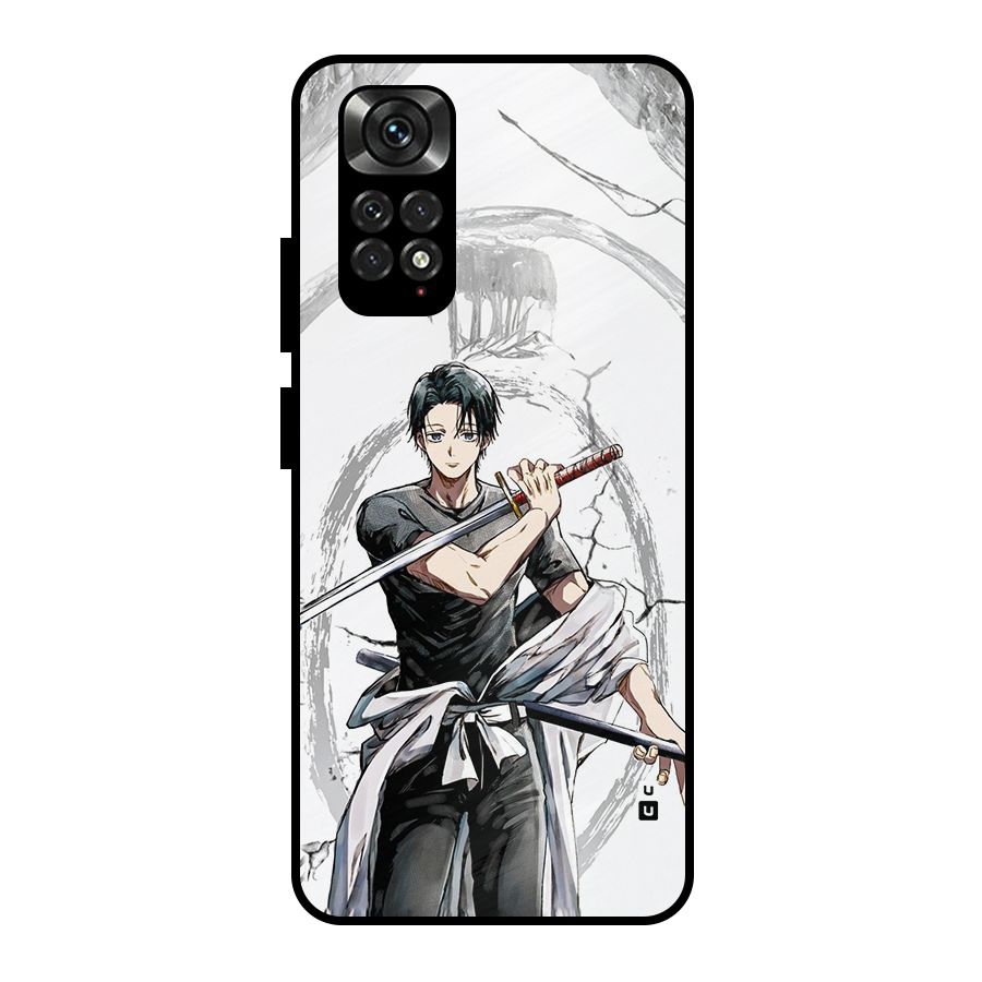 Yuta With Katana Metal Back Case for Redmi Note 11 Pro