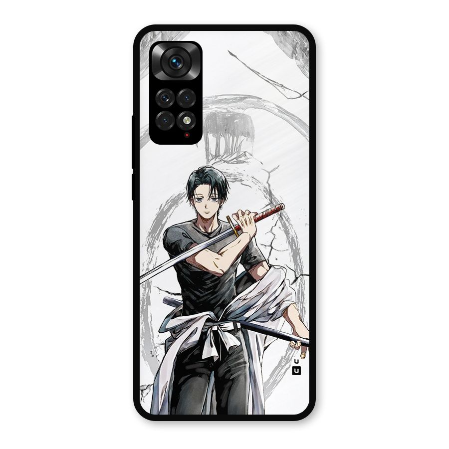 Yuta With Katana Metal Back Case for Redmi Note 11s