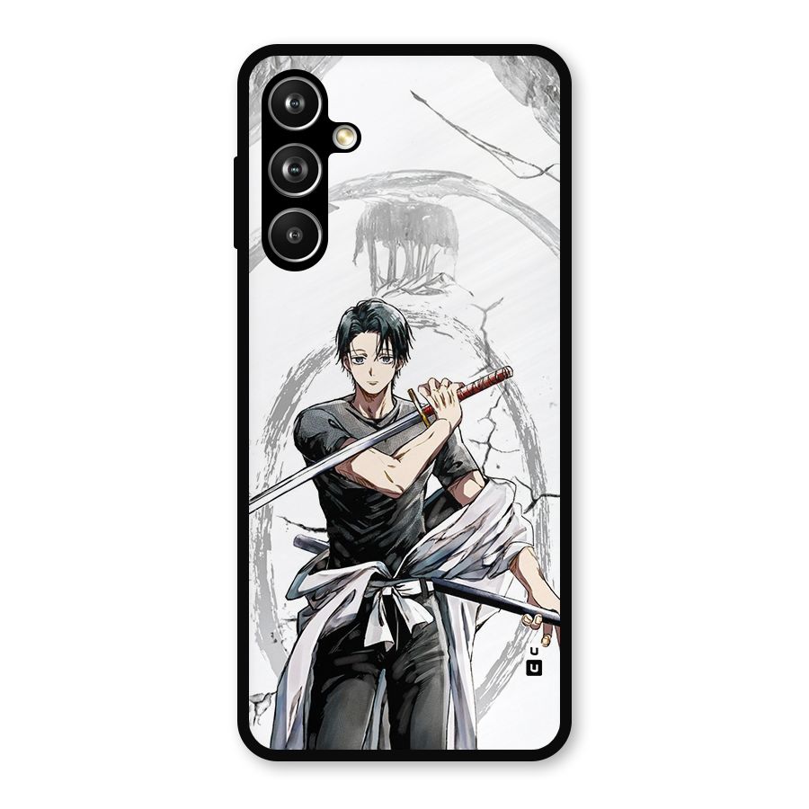 Yuta With Katana Metal Back Case for Samsung Galaxy M54
