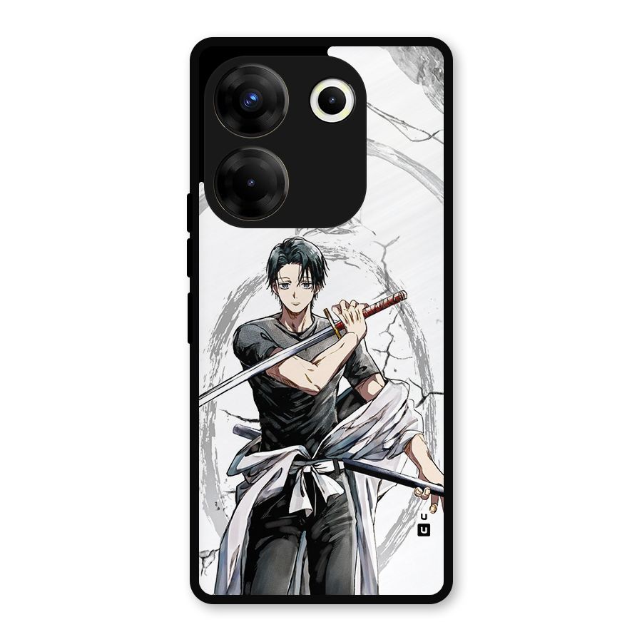 Yuta With Katana Metal Back Case for Tecno Camon 20