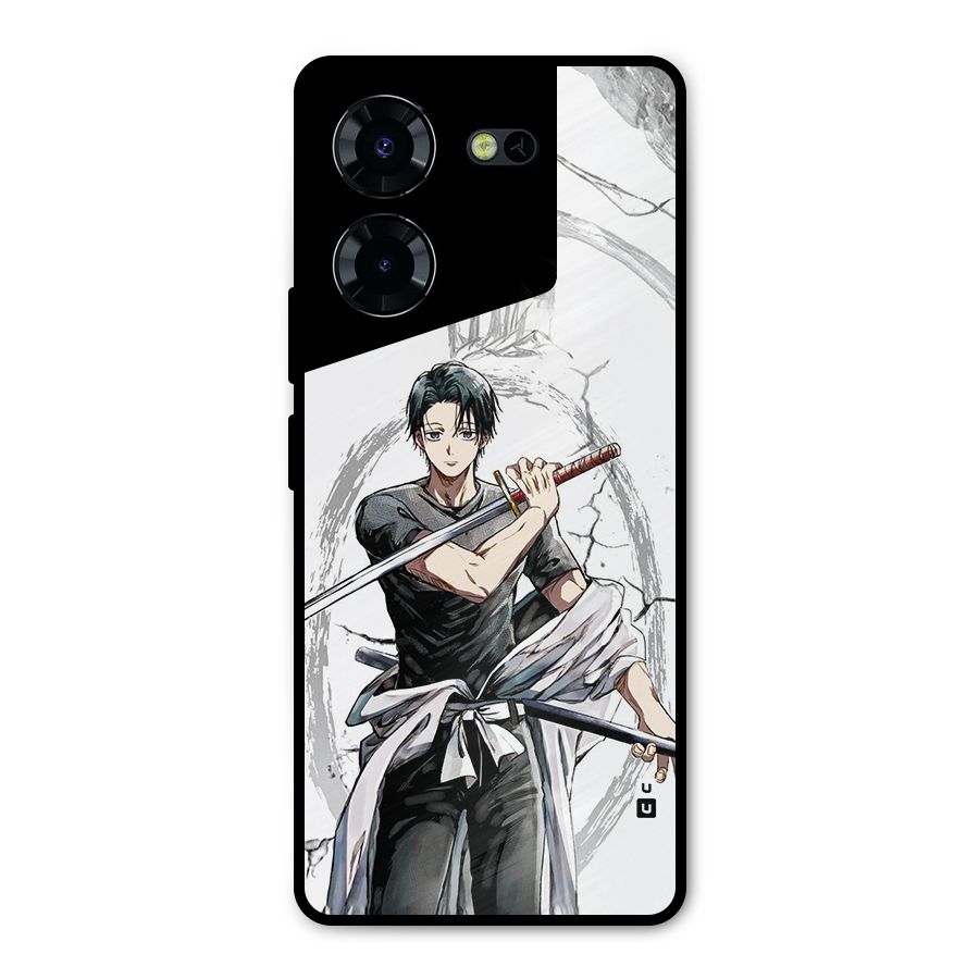 Yuta With Katana Metal Back Case for Tecno Pova 5 Pro 5G