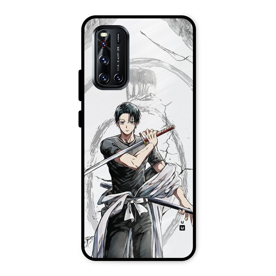 Yuta With Katana Metal Back Case for Vivo V19