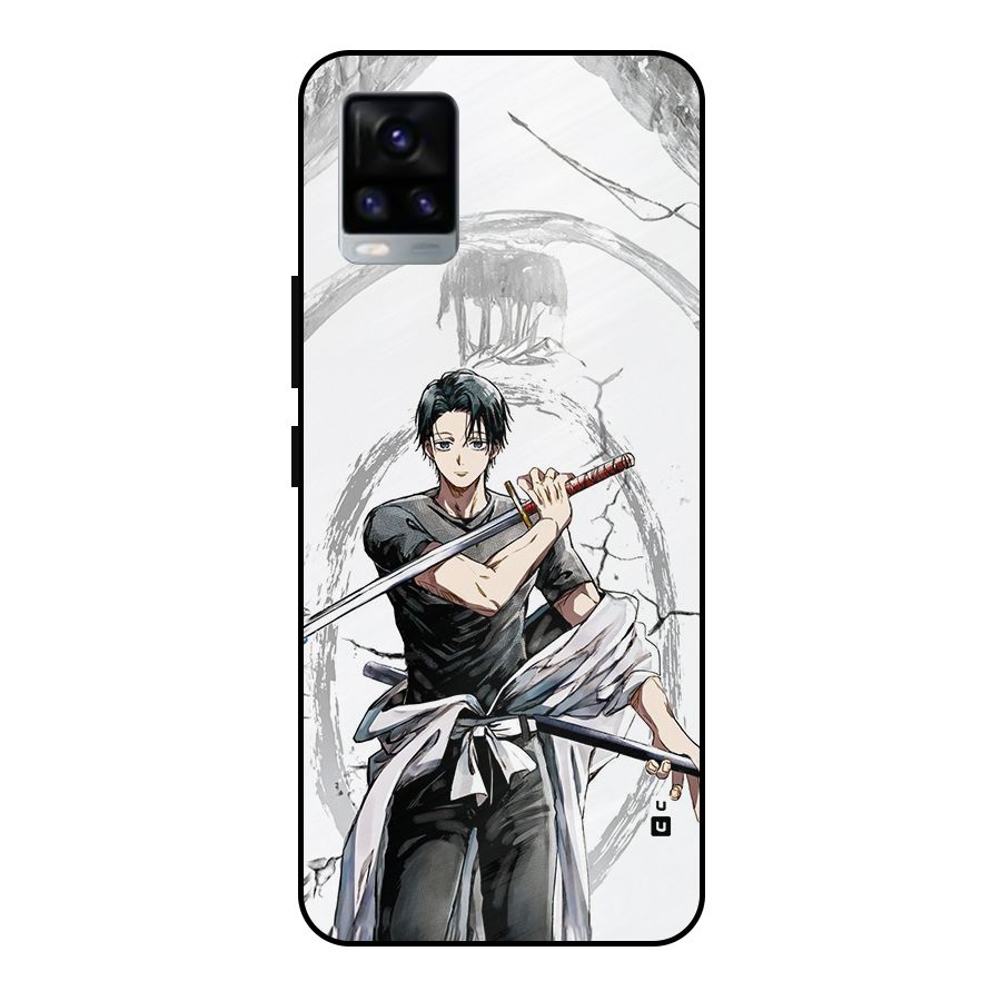 Yuta With Katana Metal Back Case for Vivo V20