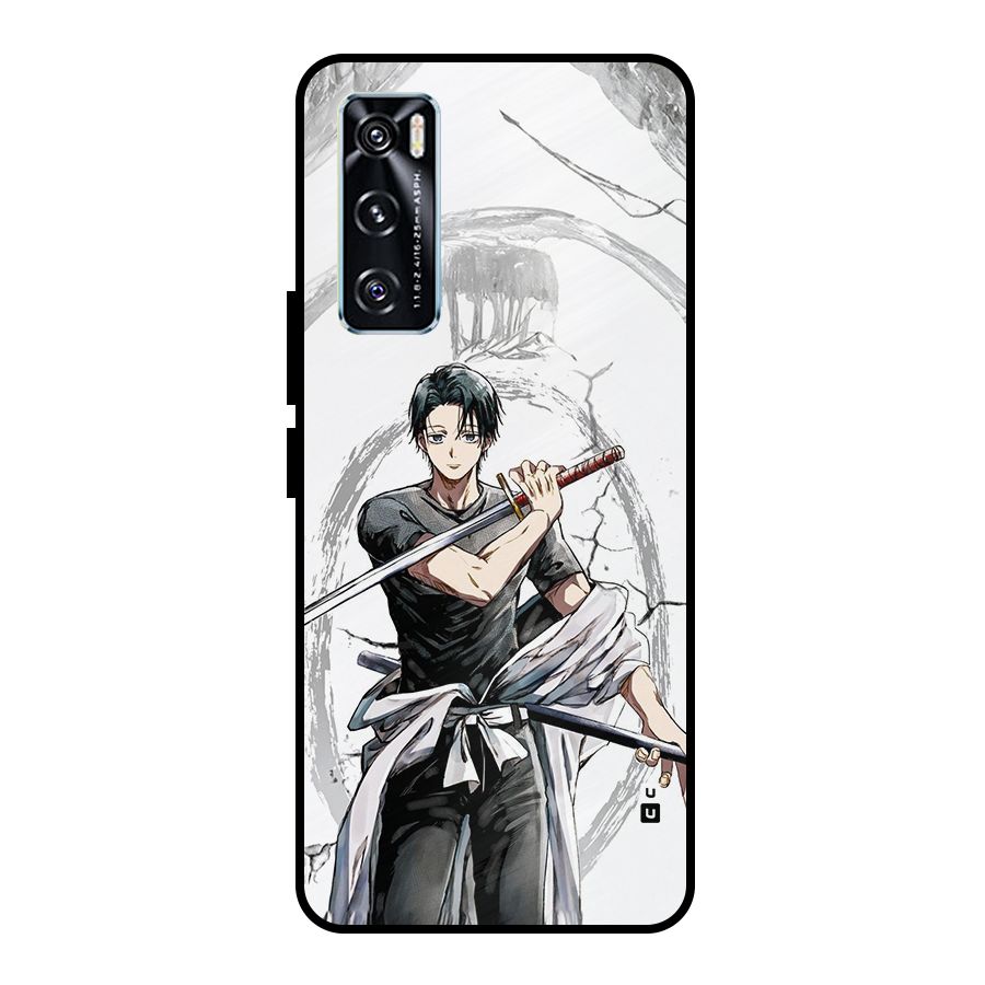 Yuta With Katana Metal Back Case for Vivo V20 SE