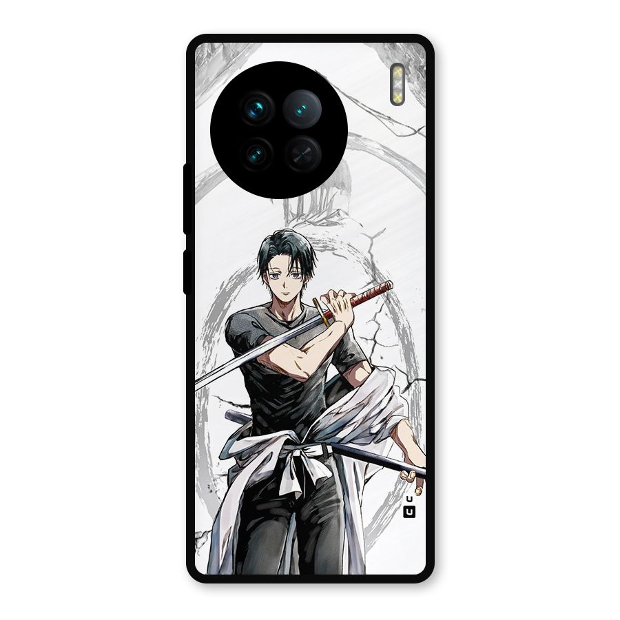 Yuta With Katana Metal Back Case for Vivo X90