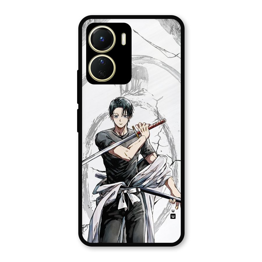 Yuta With Katana Metal Back Case for Vivo Y16
