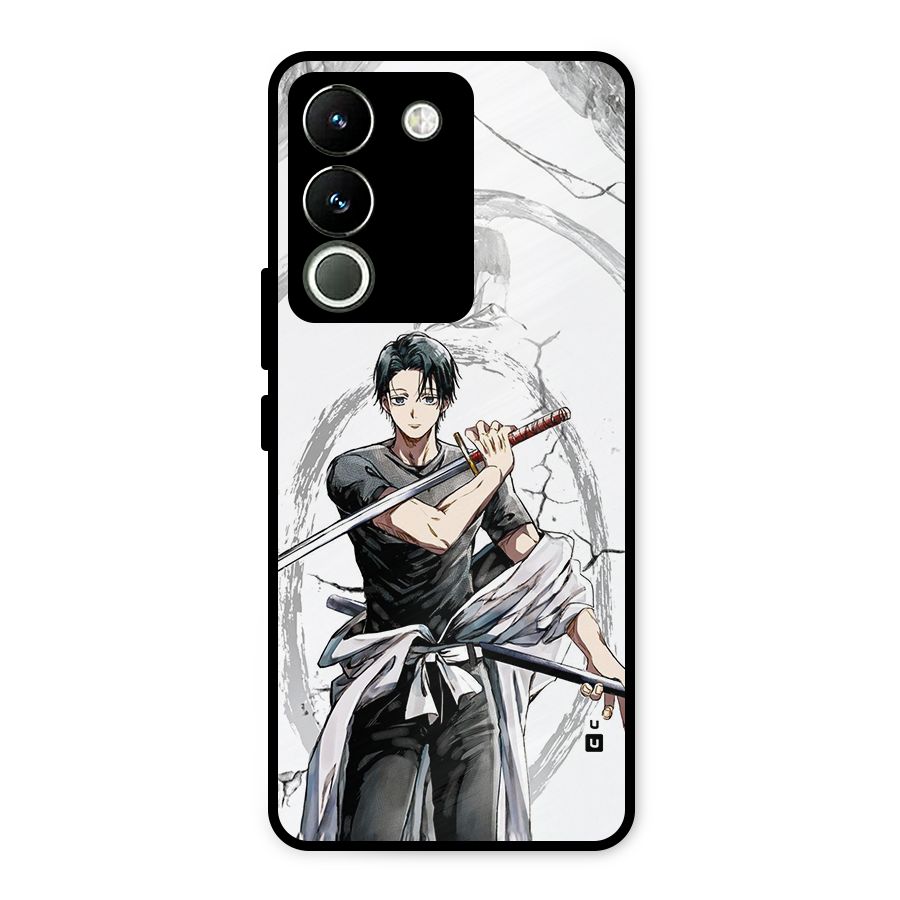 Yuta With Katana Metal Back Case for Vivo Y200
