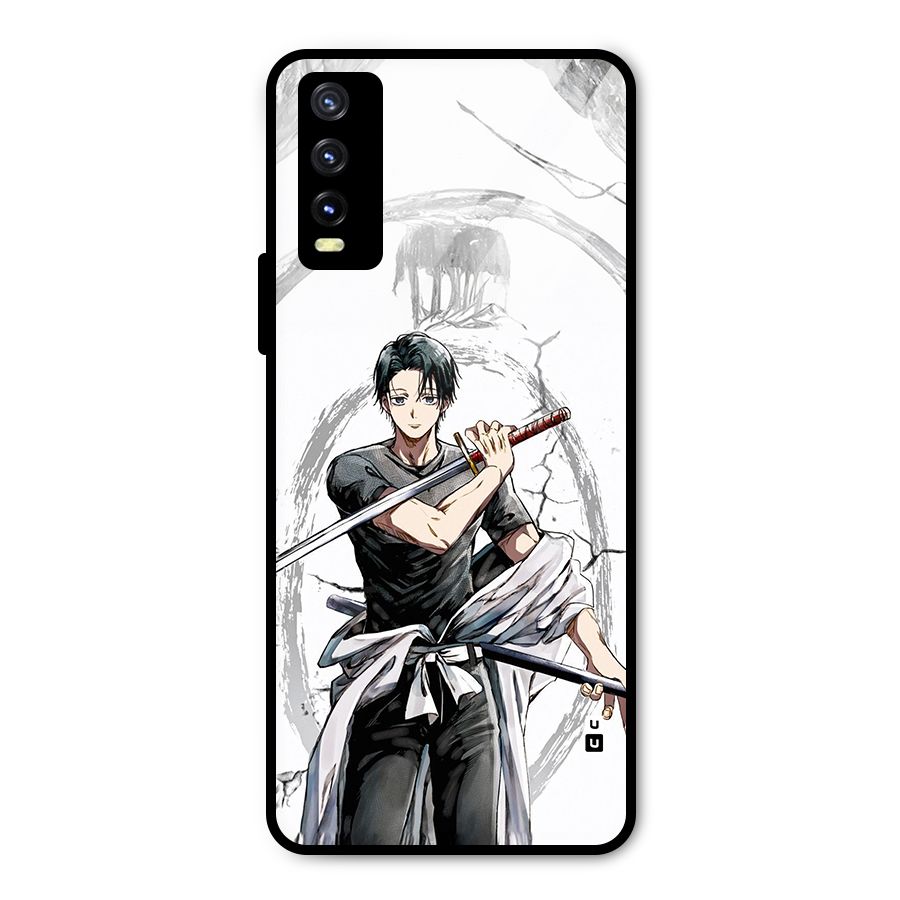 Yuta With Katana Metal Back Case for Vivo Y20g