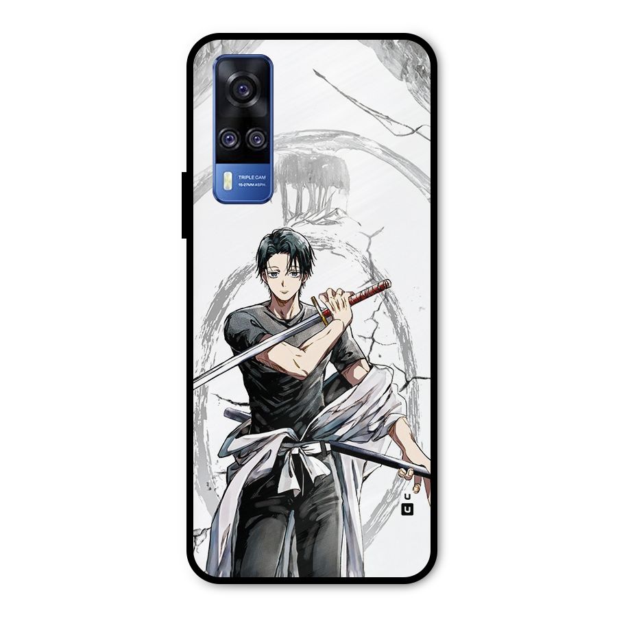 Yuta With Katana Metal Back Case for Vivo Y51A