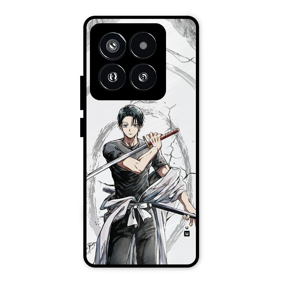 Yuta With Katana Metal Back Case for Xiaomi 14 Pro