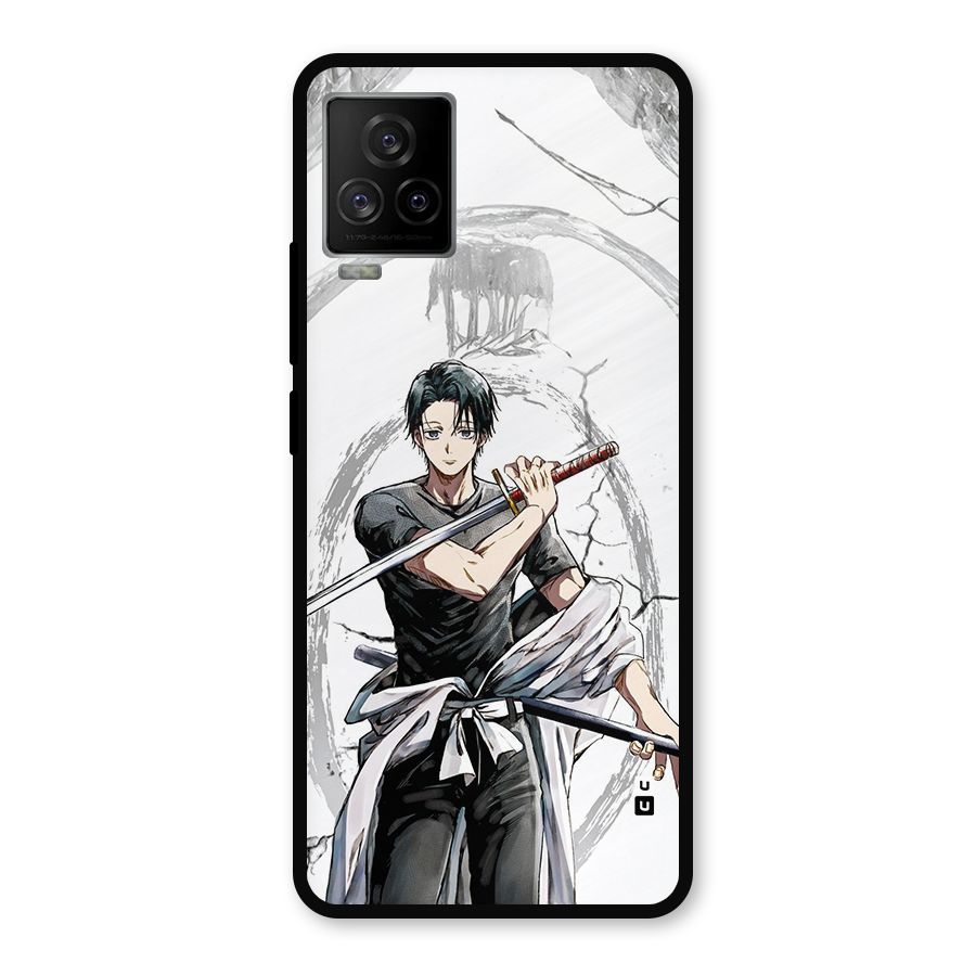 Yuta With Katana Metal Back Case for iQOO 7 Legend 5G