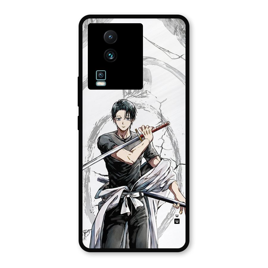 Yuta With Katana Metal Back Case for iQOO Neo 7 Pro