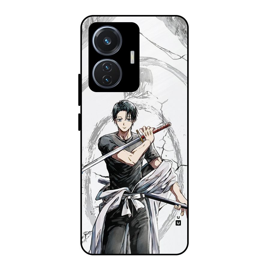 Yuta With Katana Metal Back Case for iQOO Z6 44W