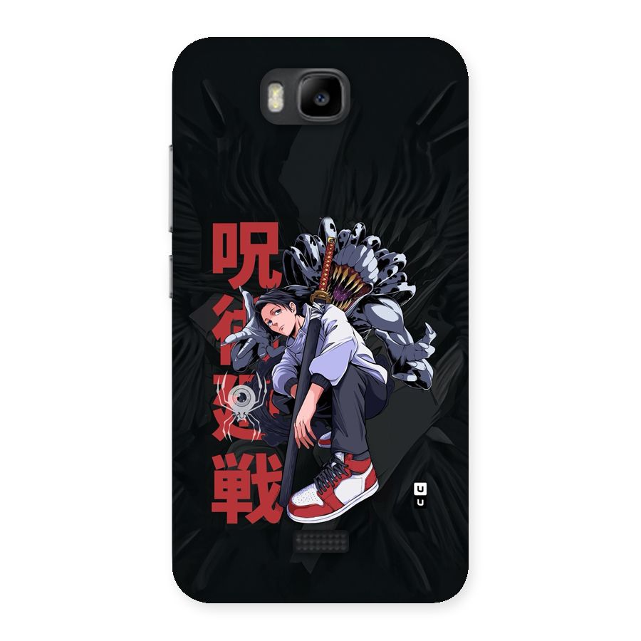 Yuta With Rika Back Case for Honor Bee