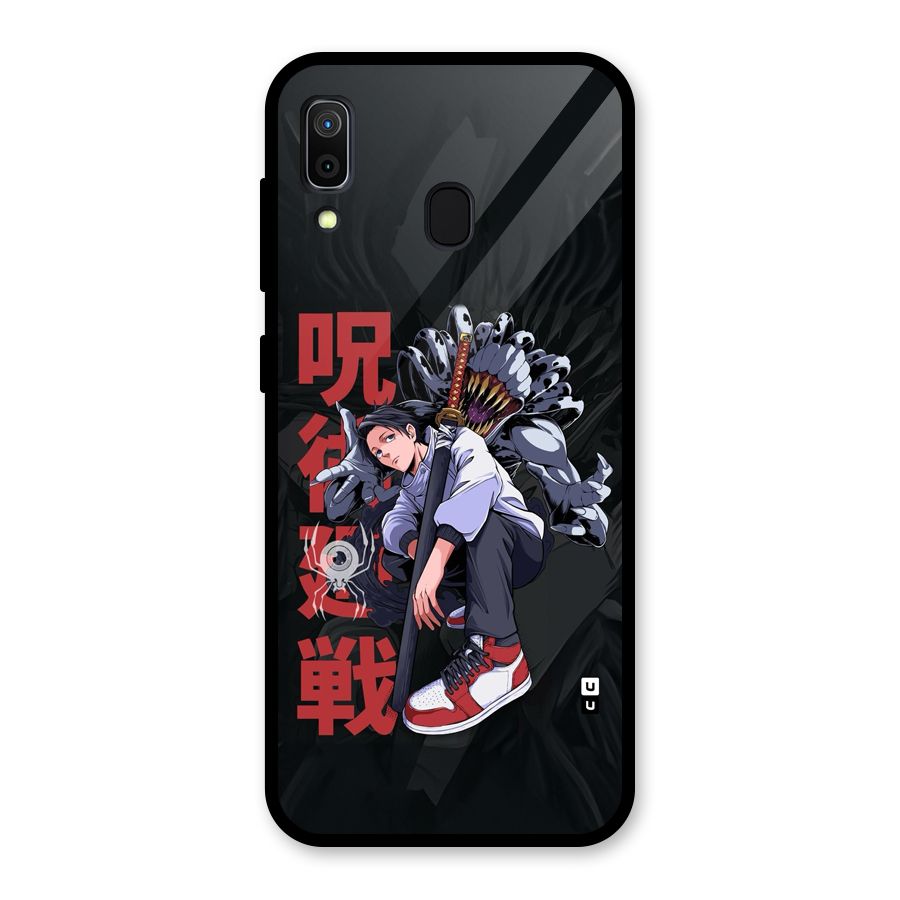Yuta With Rika Glass Back Case for Galaxy A30
