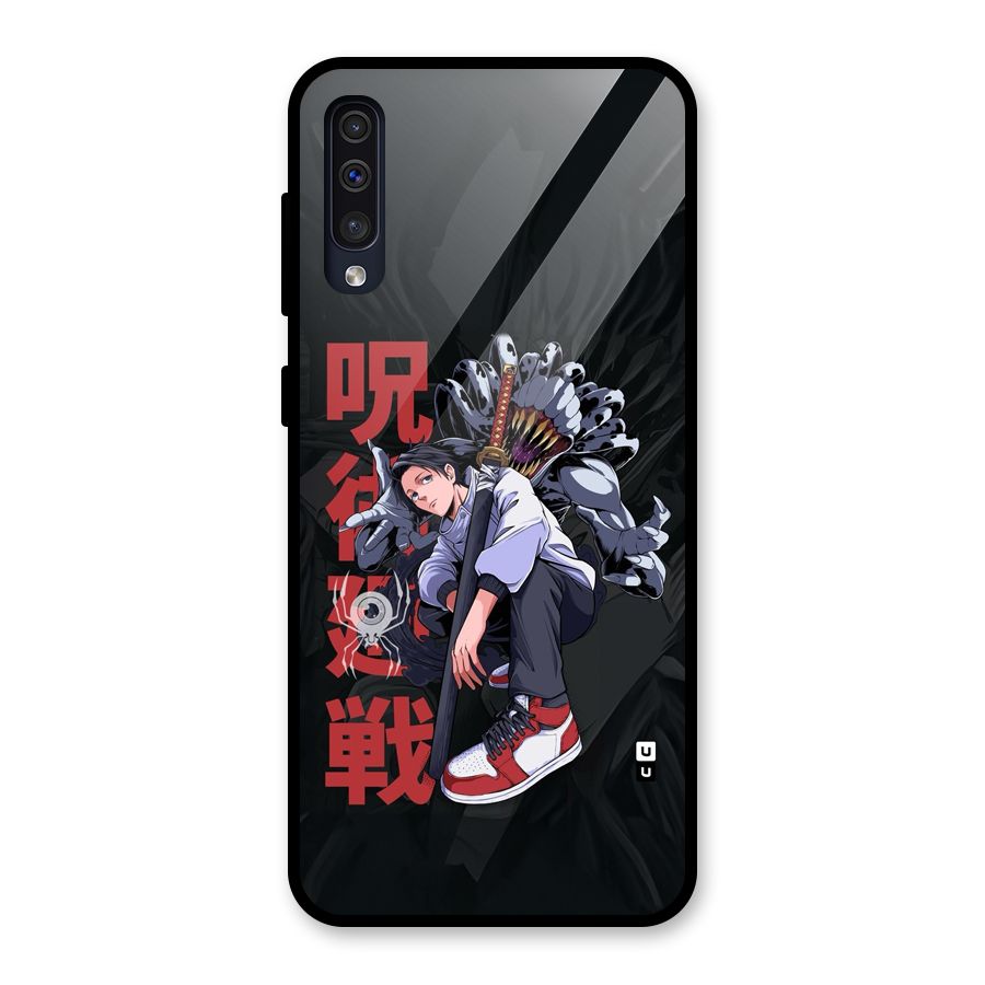 Yuta With Rika Glass Back Case for Galaxy A30s
