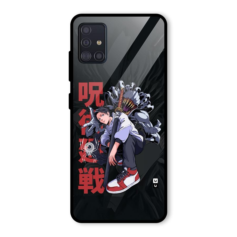 Yuta With Rika Glass Back Case for Galaxy A51
