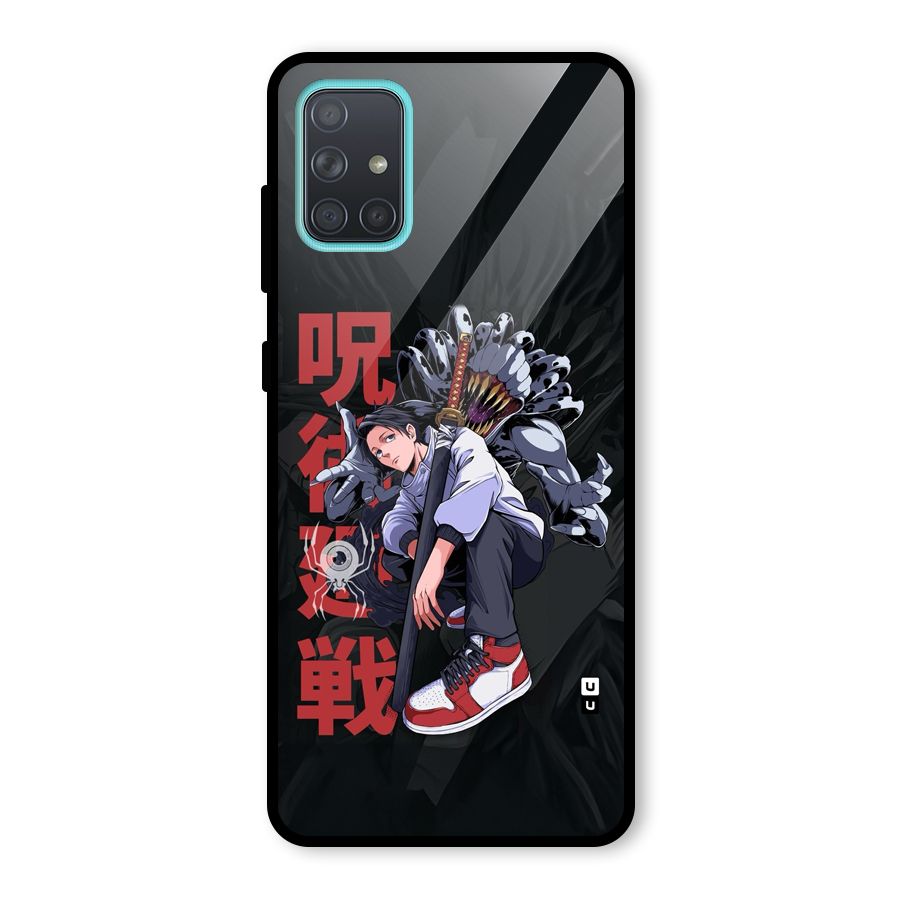 Yuta With Rika Glass Back Case for Galaxy A71