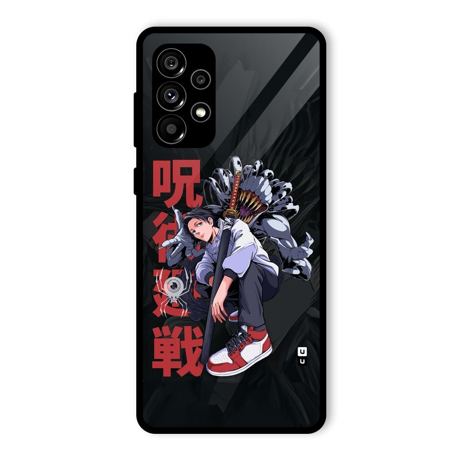 Yuta With Rika Glass Back Case for Galaxy A73 5G
