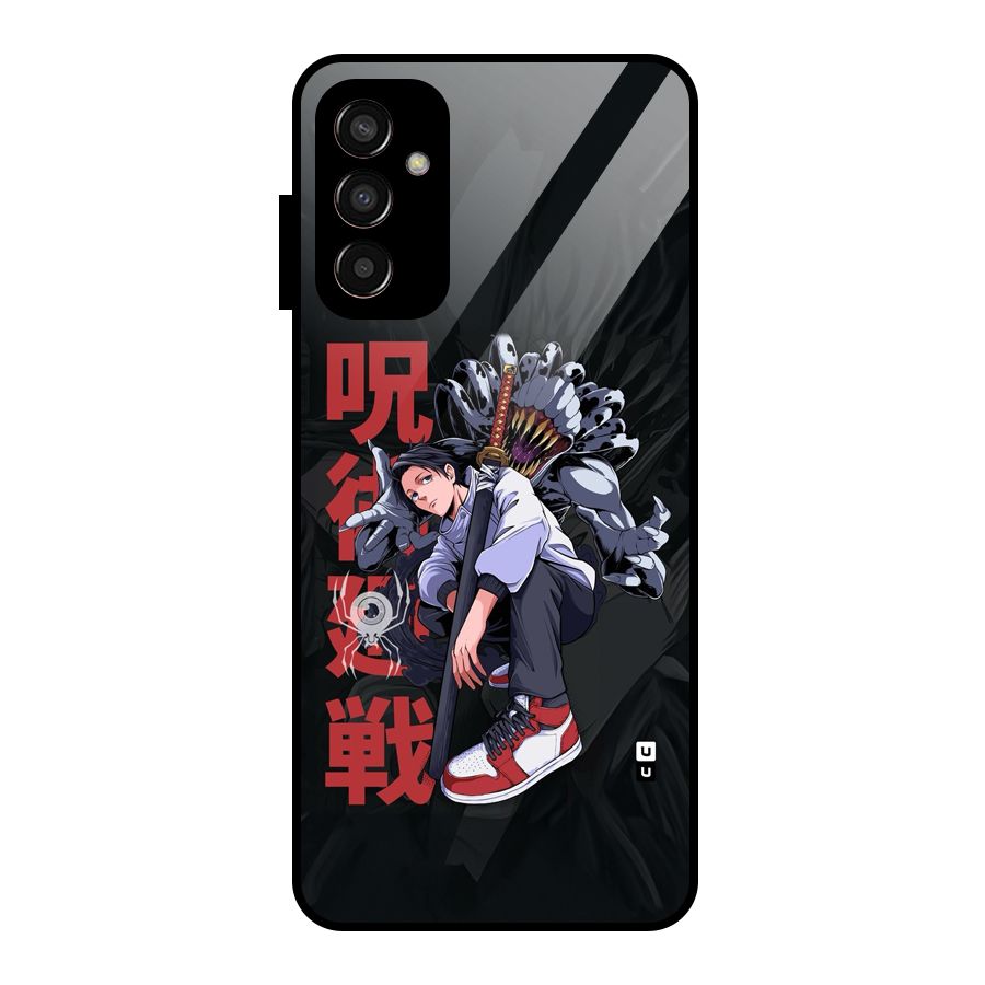 Yuta With Rika Glass Back Case for Galaxy F13