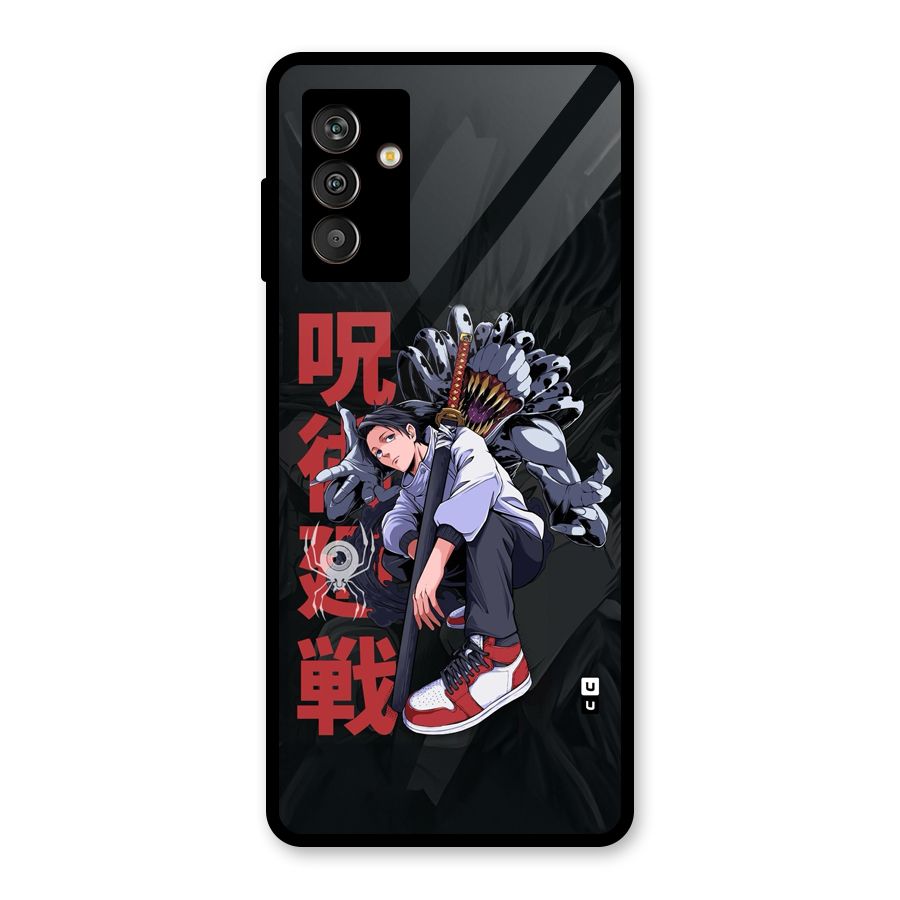 Yuta With Rika Glass Back Case for Galaxy M13