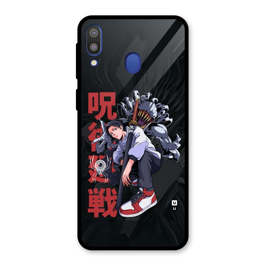 Yuta With Rika Glass Back Case for Galaxy M20