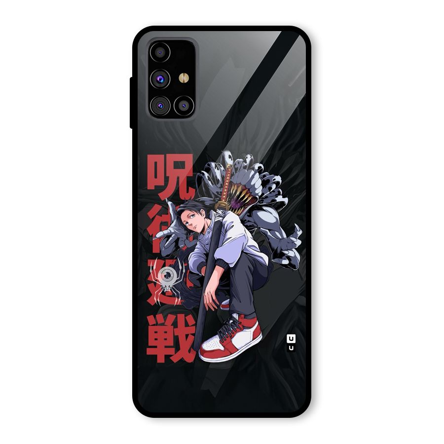 Yuta With Rika Glass Back Case for Galaxy M31s