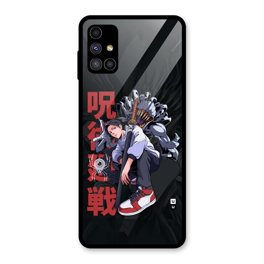 Yuta With Rika Glass Back Case for Galaxy M51