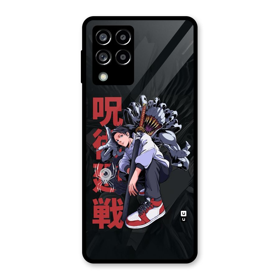 Yuta With Rika Glass Back Case for Galaxy M53 5G