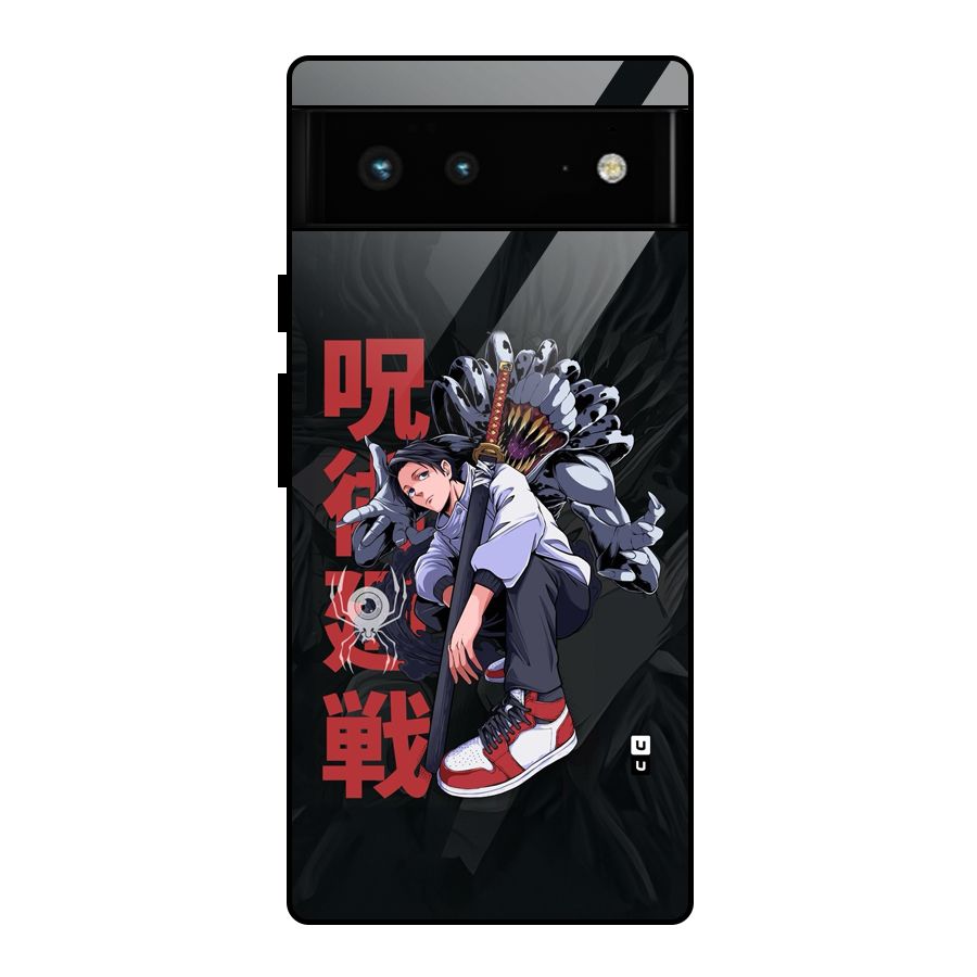 Yuta With Rika Glass Back Case for Google Pixel 6