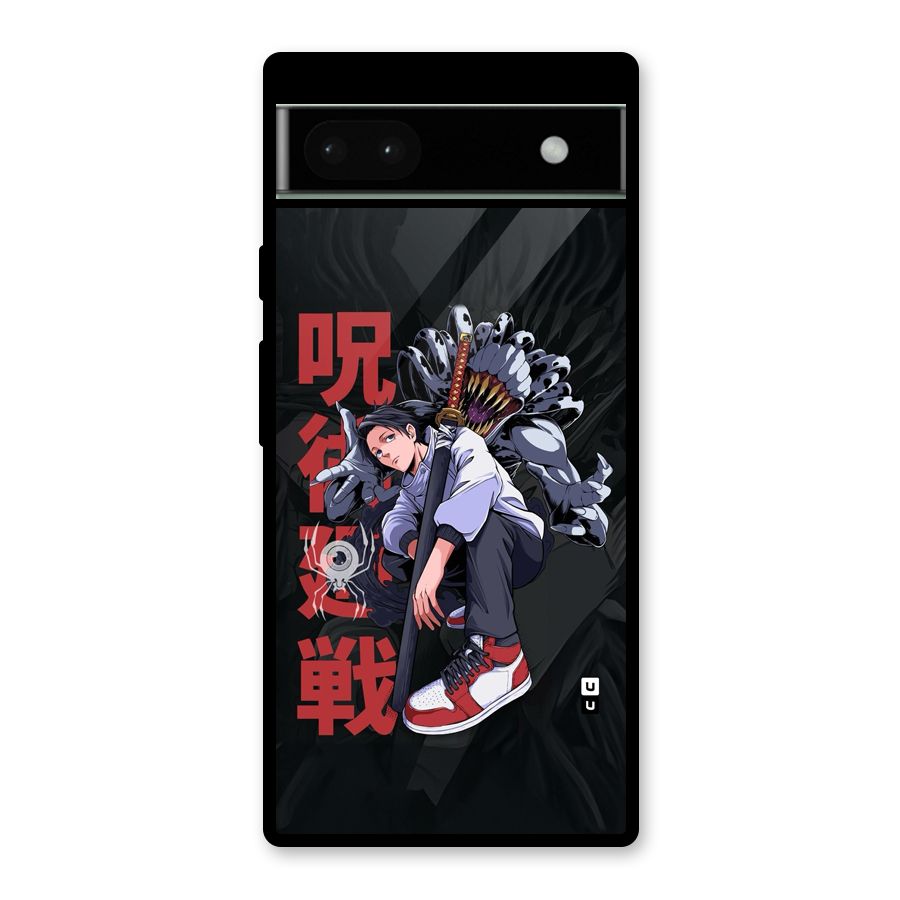 Yuta With Rika Glass Back Case for Google Pixel 6a