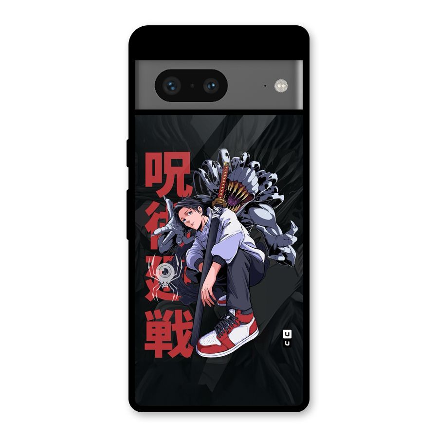 Yuta With Rika Glass Back Case for Google Pixel 7