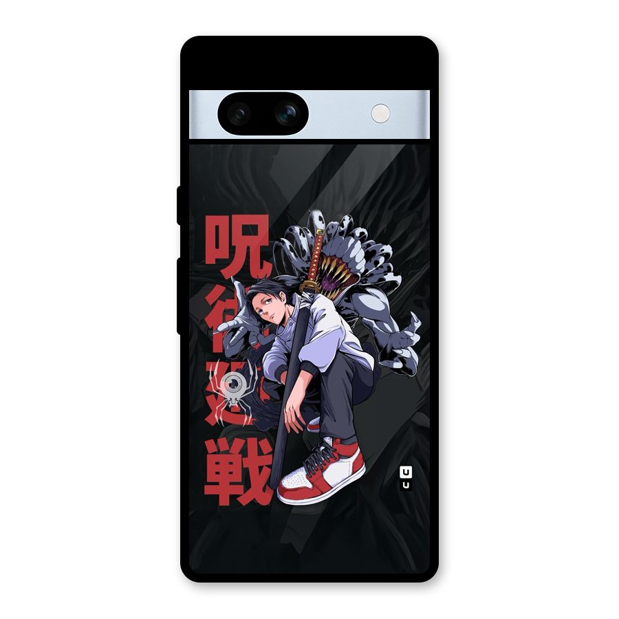 Yuta With Rika Glass Back Case for Google Pixel 7a